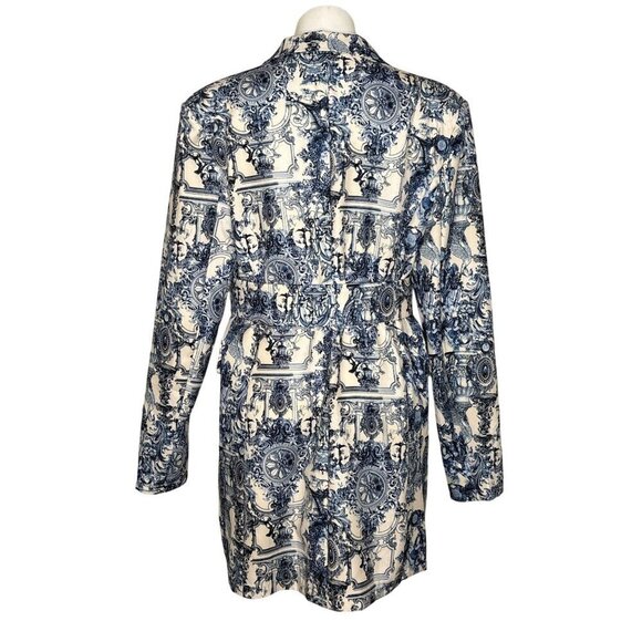 Pretty Little Thing Multi Renaissance Porcelain Pin Blazer Dress, Women's US 10 - Picture 6 of 11